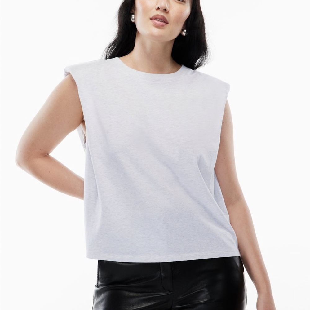 Babaton Gray Padded Tee